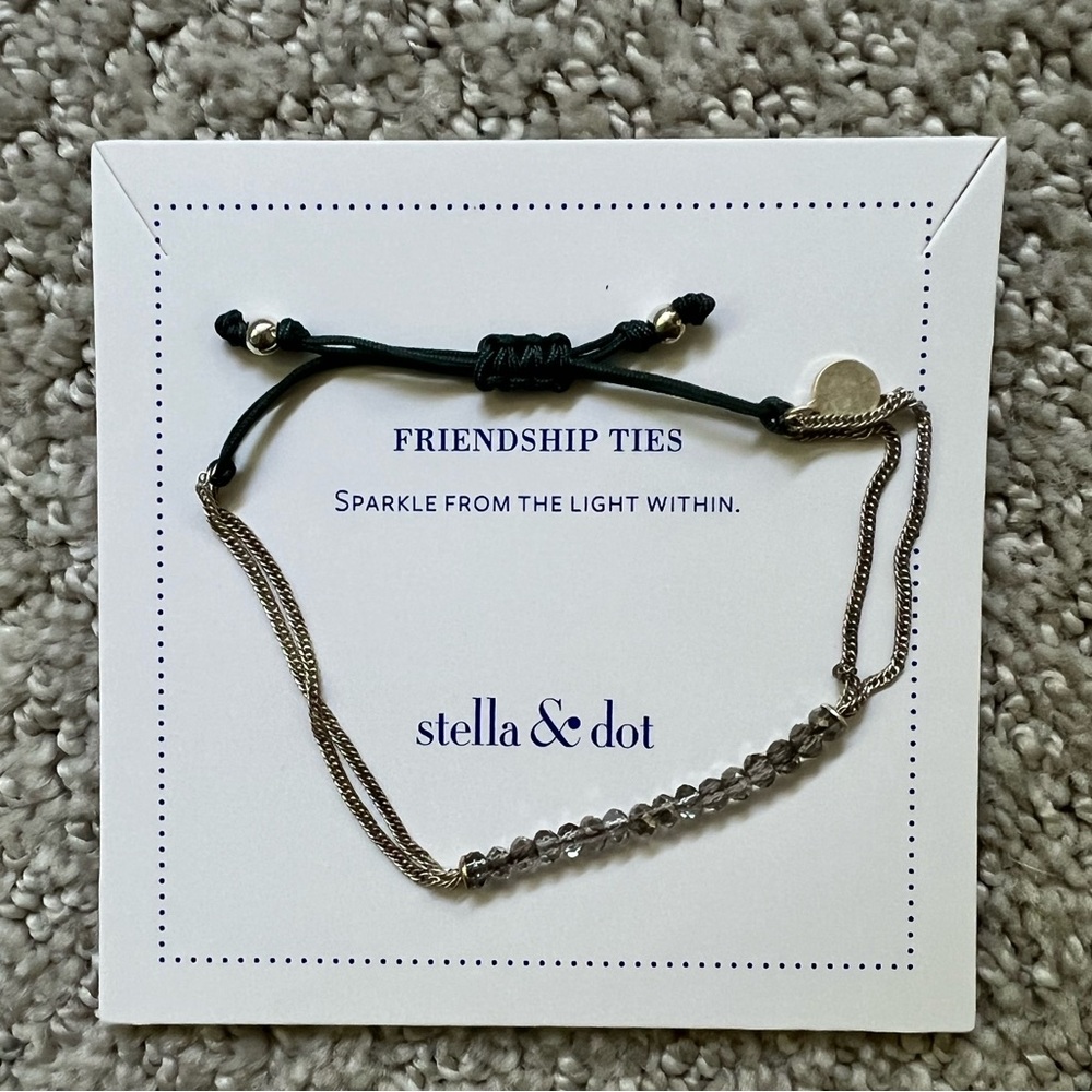 Stella & Dot Friendship Ties Adjustable Bracelet - Wisdom